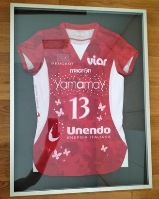 Quadro con all' interno Maglia Squadra pallavolo