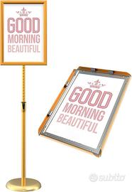 Supporto menu fogli A4 color oro