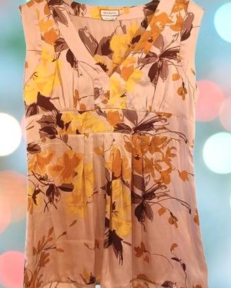 Canotta da donna in seta multicolor - Max&Co.