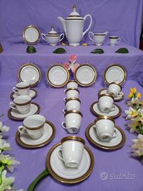 SERVIZIO CAFFÈ COMPLETO DA 12 IN PORCELLANA BAVARI