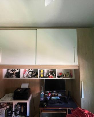 Armadio a Ponte Moderno - Rovere e Bianco Laccato