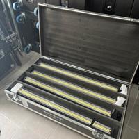 4 LED STROBOBAR 720 W CON STRISCIA LED+FLIGHT CASE
