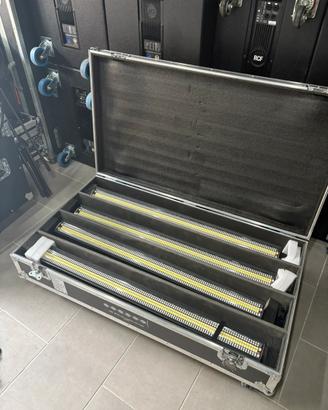 4 LED STROBOBAR 720 W CON STRISCIA LED+FLIGHT CASE
