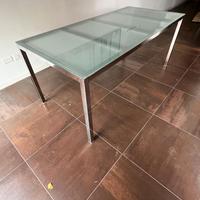 Tavolo Torsby (Ikea) - 180x85 vetro/acciaio