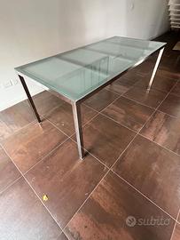 Tavolo Torsby (Ikea) - 180x85 vetro/acciaio