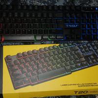 tastiera mecanica da gaming+mouse gaming