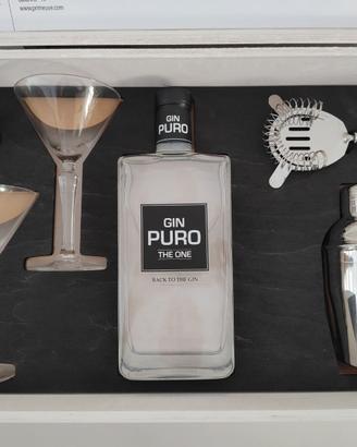 Confezione gin Puro 0,70lt Mixing kit