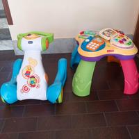 tavolo sonoro multiattività e girello a spinta