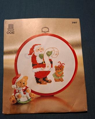 Kit punto croce disegni natalizi
