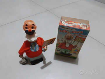 Giocattolo in latta Clown raro anni 50/60 Japan