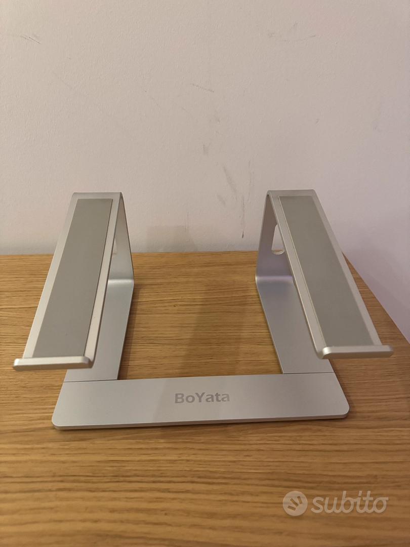 Supporto laptop alluminio BoYata argento
