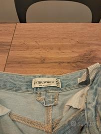 pantalone jeans corto donna