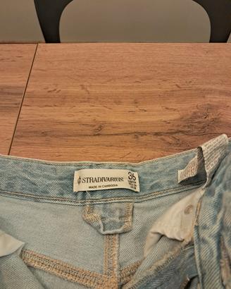 pantalone jeans corto donna