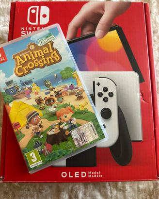 Nintendo switch oled+ animal crossing