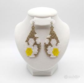 Orecchini boho chic Vintage floreali goccia chic