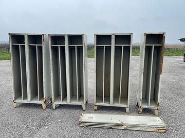 Armadietti sporco pulito (3 doppi + 1 singolo)