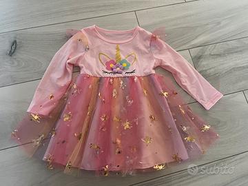 Vestito unicorni bambina