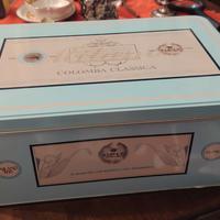 Scatola di latta Originale Colomba Classica,Celest