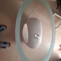 tavolino ovale in vetro 