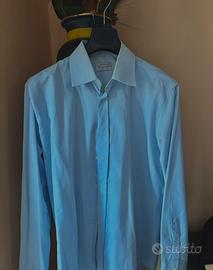 camicia uomo celeste