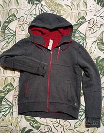 Felpa Domyos con cappuccio Grigio/Rosso - Taglia M