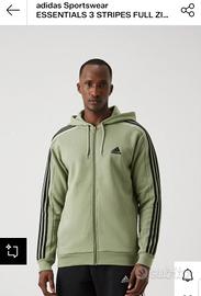 adidas Essentials Fleece 3-Stripes Full-Zip,