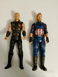 Thor e capitan america 30 cm