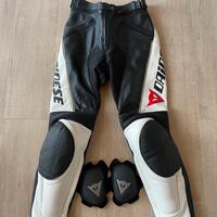 Pantaloni tuta moto pelle dainese