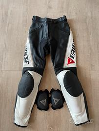 Pantaloni tuta moto pelle dainese