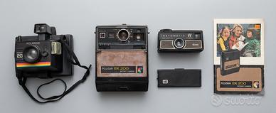 Lotto Fotocamere Vintage Polaroid Kodak Collezione