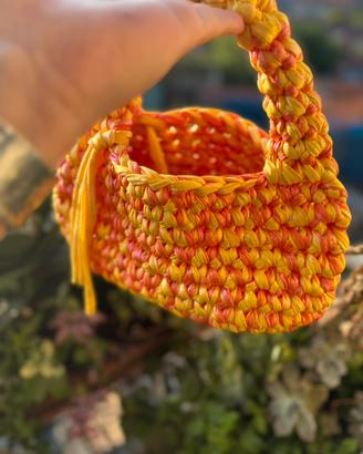 Borsa uncinetto fettuccia