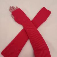 guanti lunghi colore rosso 