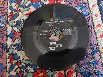  n 2 vinili 45 giri vintage di Mina