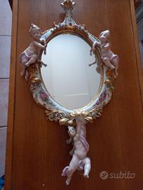 antico specchio in porcellana