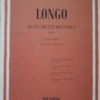 LONGO, 40 studietti melodici, libro