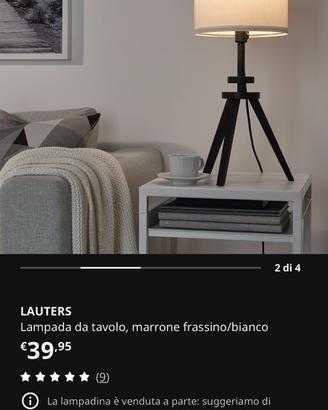 Lauters lampada legno ikea