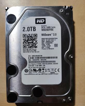 Western Digital Red 2tb 5400rpm sata 3.5" WD20EFRX