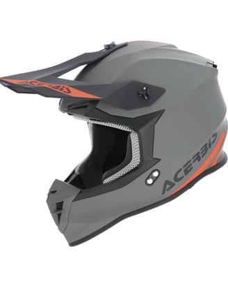 Casco Off Road Linear Acerbis verde arancione opac