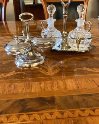 Set tavola vintage silverplate completo