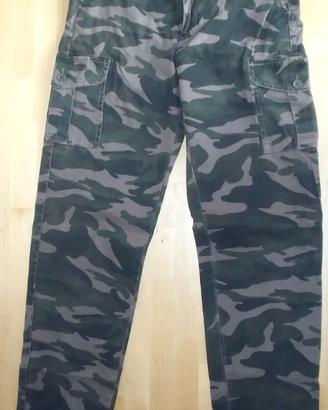 SWS ESSEWESSE PANTALONI MIMETICI MILITARE CASUAL C