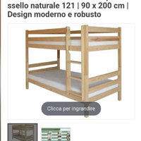LETTO A CASTELLO LEGNO MASSELLO  STEINER SHOPPING