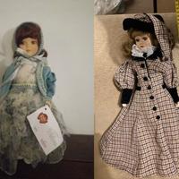coppia bambole da collezione