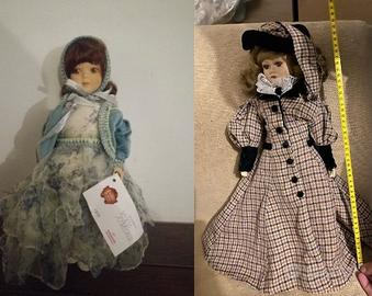 coppia bambole da collezione