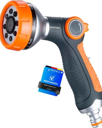 GRIFEMA GE1303 Pistola per Irrigazione 8 Modelli
