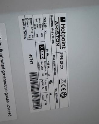 Frigo congrlatore  hotpoint ariston