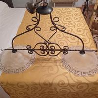 lampadario in ferro battuto