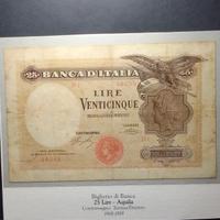 25 Lire del 1918  IN "R3" (AQUILA LATINA) AL NATU