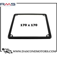 Porta targa Vespa in acciao nero