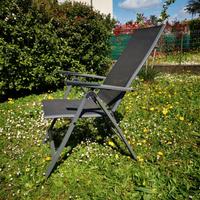 set 4 sedie da giardino pvc