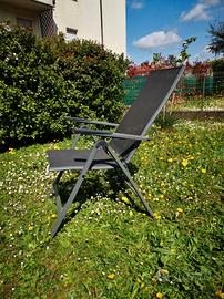 set 4 sedie da giardino pvc